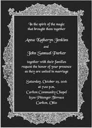 Pin By Shannon Silverman On Wedding Invitation Wording Silver Wedding Invitations Halloween Wedding Invitations Halloween Wedding