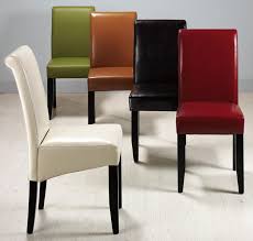 Parsons Rolled Back Leather Chair Parsons Dining Chairs Red Dining Room Furniture