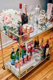 The abundance of design options brings unlimited decorating potential and bar cart ideas. Valentine S Day Bar Cart Bar Cart Decor Bar Cart Styling Gold Bar Cart