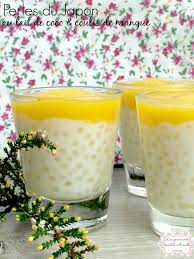 Perles Du Japon Au Lait De Coco Et Coulis De Mangue Les Gourmands Disent D Armelle Perle Du Japon Coulis De Mangue Recette Perle Du Japon