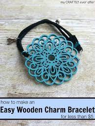 Easy 5 Wooden Charm Bracelet My Craftily Ever After Presents For Friends Charm Bracelet Crochet Accessories