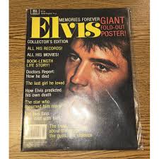 1977 Elvis Presley Memories forever Elvis Presley Magazine Including Poster