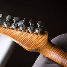 Roasted Flame Maple Neck On A Gray Guitars Emperor Model As Played By Tim Renwick Of Pink Floyd Eric Clapton Fame Bass Ukulele Guitar Neck Guitar