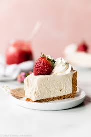 I don't like using nilla wafers as a crust since they get soggy so this is so much better. Perfect No Bake Cheesecake Recipe Sally S Baking Addiction