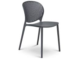 Ours are designed with the right proportions to be comfortable to sit in until dessert. Urbia Outdoor Bailey Black Grey Recycled Plastic Dining Chair Sold In 4 Urocdhblyscbkg