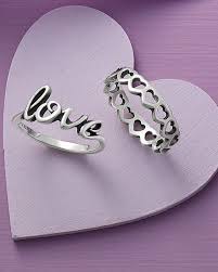 Love Script Ring And Tiny Hearts Band Jamesavery Sterlingsilverrings Pinterest Jewelry James Avery Jewelry Cute Jewelry