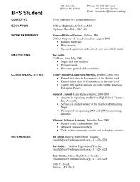 Resume Templates Just Outta High School High School Resume Template High School Resume Student Resume