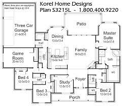 House Plans By Korel Home Designs Kids Rooms With Jack Jill Bath Near Game Room Guest Room With Private Bath And Maste House Plans Floor Plans How To Plan