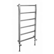 Apollo Genova Brushed Stainless Steel Towel Warmer Uk Bathrooms