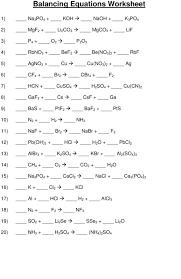 Balancing Equations Worksheet Balancingequationsworksheet Balancingequationsworksheet1 Balancingequationsworksheet1answerkey