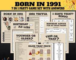 Let's embark on a journey of marriage, shall we? 30th Birthday Trivia Etsy