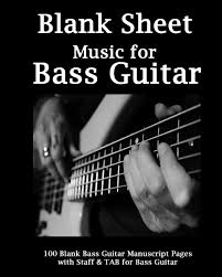 Share, download and print free sheet music for bass guitar with the world's largest community of sheet music creators, composers, performers, music teachers, students, beginners, artists, and other musicians with over 1,500,000 digital sheet music to play, practice, learn and enjoy. Blank Sheet Music For Bass Guitar Action Cover 8 X 10 100 Pages Bass Guitar Tablature Manuscript Paper 100 Blank Manuscript Music Pages With Staff Lines For Musicians Gifts And Bass Players