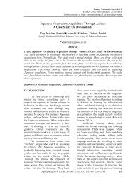We did not find results for: Pdf Japanese Vocabulary Acquisition Through Anime A Case Study On Dwimeilinda