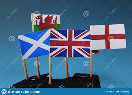 Inglaterra se usa a menudo por error para referirse a todo el reino unido. Una Bandera De Reino Unido Y Sus Miembros Como Escocia Inglaterra Irlanda Del Norte Pais De Gales Foto De Archivo Imagen De Fondo Cultura 126781838