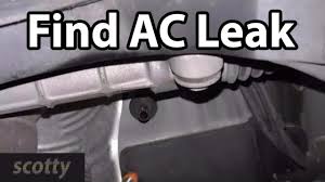Do you have a leaking air conditioner and stumped to find the cause. How To Quickly Find Car Ac Leaks Youtube