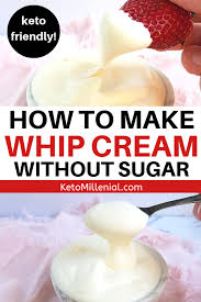 Because of its high fat percentage, this liquid cream can easily. Sugar Free Whip Cream How To Make Keto Whipped Cream