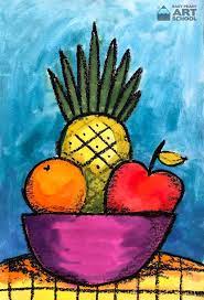Easy still life drawings for kids. New Lesson Simple Still Life Online Art Lesson By Easy Peasy Art School Online Art School Kindergarten Art Kids Art Galleries