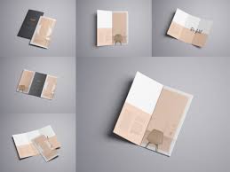 Download trifold brochure mockups free for your next project. Tri Fold A4 Brochure Perspective Mockups Mockup World