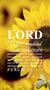 I the lord is my shepherd;* there is nothing i lack.a 2in green pastures he makes me lie psalm 23*. Sunflower Psalm 23 1 3 Bible Verses To Go