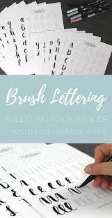 Was brauche ich, um handlettering zu lernen? Handlettering Brush Lettering Anleitung Fur Anfanger Kostenlose Ubungsblatter Pinselleicht Einfaches Hand Lettering Fur Jeden
