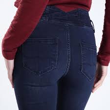 Jeans Skinny Taille Haute Denim Brut Femme Bonobo