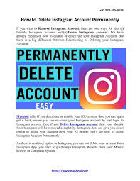 If you'd like to delete a different account: How To Delete Instagram Account Permanently