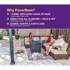 Set a solid base foundation for your pavers by adding the road base. Brock 20 In X 36 In Black Polypropylene Paver Base Panel 20 Case 345420hdb The Home Depot