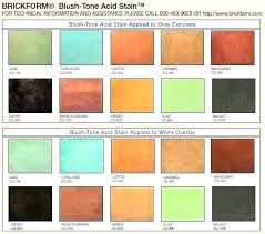 Concrete Sealer Color Chart Benibul Co