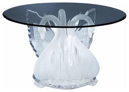Great savings & free delivery / collection on many items. Legend Swan Round Dinette Table Base With A 54 Round Glass Top Contemporary Dining Tables By Shahrooz Houzz