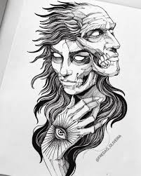 Maybe you would like to learn more about one of these? Pin By Fredao Oliveira On Tattoos Drawing Tattoo Illustration Art Inspiration Macabre Art