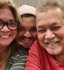 Eddie Van Halen's wedding day in 1981 with Valerie