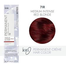 Usually i have excellent results with ion. Ion 7ir Medium Intense Red Blonde Permanent Creme Hair Color By Color Brilliance Permanent Hair Color Sally Beauty