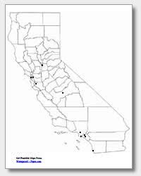 Über 7 millionen englischsprachige bücher. Printable California Maps State Outline County Cities