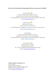 But there is a catch. Pdf How Does The Informed Trading Impact Bitcoin Returns And Volatility