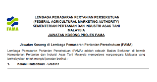 Check spelling or type a new query. Jawatan Kosong Kerani Pentadbiran Di Fama Jobcari Com Jawatan Kosong Terkini