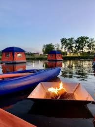 It's perfect on the go, or in the backyard. Float Troy One Of A Kind Floating Tent Experience Indy S Child Magazine