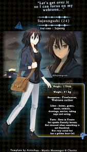 Time to get reacquainted with jumin, 707, zen, yoosung, jaehee and the rest of mystic messenger! Mystic Messenger Character Oc Sujeongsshi By Sho Hei On Deviantart