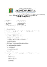 You never know if this writer is an contoh soal essay advertisement beserta jawabannya honest person who will deliver a paper on time. Doc Lembar Soal Uts Pengantar Pariwisata Sri Handayani Academia Edu