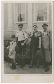This is a photograph of Carlos, Albert, Jeannette, and Mathias Schuster  (from left to right). Carlos (Karl) Schuster was born in Czernowitz,  Romania, now Chernivtsi, #Ukraine,