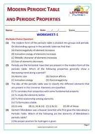 In the modern periodic table, each box contains four data, as shown in figure 1. Grade 10 Chemistry Olympiad Modern Periodic Table Periodic Properties Magazine