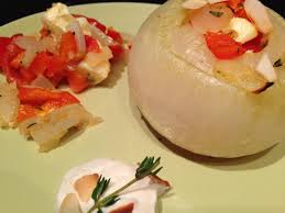 Gefullte Gemusezwiebeln Mit Schafskase Vegetarisch Rezept Rezept Gemusezwiebel Lebensmittel Essen Schafskase