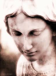 Cemetery Angel Art Print: Ethereal Mourning Photography, Rustic Cottage  Decor