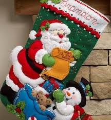 Shop Plaid Bucilla Seasonal Felt Stocking Kits Santa S List 86360 86360 Felt Christmas Stockings Felt Stocking Felt Stocking Kit