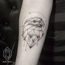 23 Modern Tattoos By Female Artist Bicem Sinik Hipster Tattoo Geometric Tattoo Eagle Eagle Tattoo