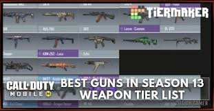 In this video am going to show you(top freefire guns |increase power of guns) please target our like 100*** am not a pro player so my ff name:︻╤─★ⓧⓖஜവാൻ. Best Gun In Cod Mobile Season 13 Tier List Zilliongamer