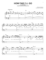 Long as i can remember. How Far I Ll Go From Moana Sheet Music Alessia Cara Very Easy Piano Moana Sheet Music Print Sheet Music Piano Music Easy