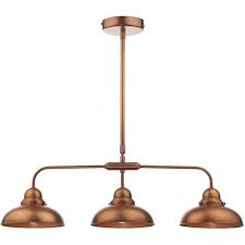 Check out our copper pendant light selection for the very best in unique or custom, handmade pieces from our pendant lights shops. Retro Style Antique Copper Kitchen Island Pendant With 3 Lights