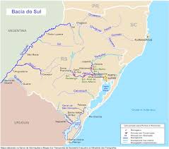 Argentina and paraguay to the southwest; Maps Of Southern Basin Waterways Map Brazil Mapa Owje Com