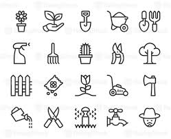 Gardening Line Icons Vector Eps File Line Icon Olympic Icons Icon