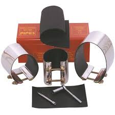 There are tools that work for both copper and pex pipe, but they generally require additional jaws or fittings. Pipe Leak Repair Clamps Large Clamp Pipe Patch Kit